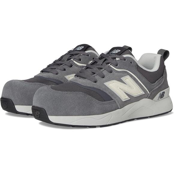New Balance Men's 10 2E Grey Elite Lite EH Work Shoes Composite Safety Toe LM5-8 - Picture 1 of 8